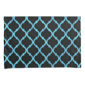 Housse D'oreillers Simple Elégant Moderne Bleu Motif marocain | (devant-Droit)