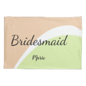 Housse D'oreillers SIMPLE MINIMAL ajouter votre nom bridesmaid C pers (Dos)
