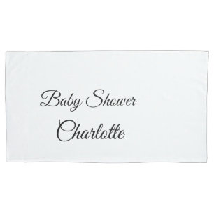 Housse D'oreillers SIMPLE MINIMAL.CUTIE AJOUTER NOM BÉBÉ Baby shower