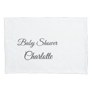 Housse D'oreillers SIMPLE MINIMAL.CUTIE AJOUTEZ NOM BÉBÉ Baby shower