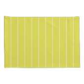 Housse D'oreillers Simple rayures blanches sur banane Arrière - plan (Dos-Droit)