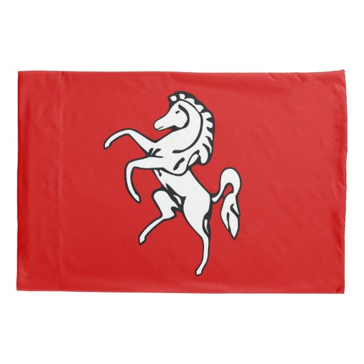 Housse D'oreillers Single Pillowcase with flag of Kent, England (Dos)