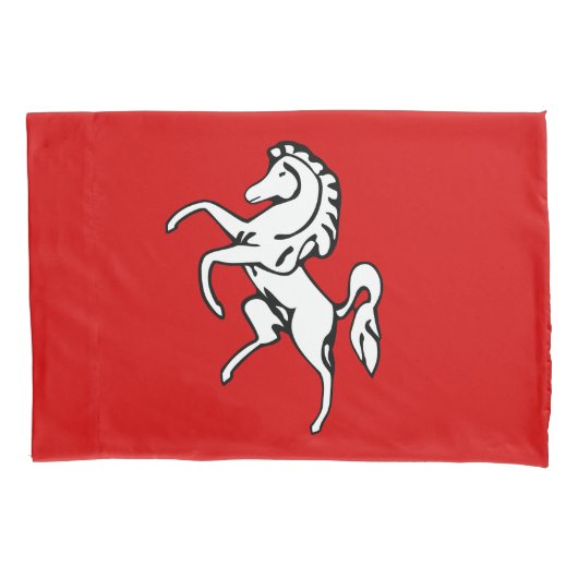 Housse D'oreillers Single Pillowcase with flag of Kent, England (devant)