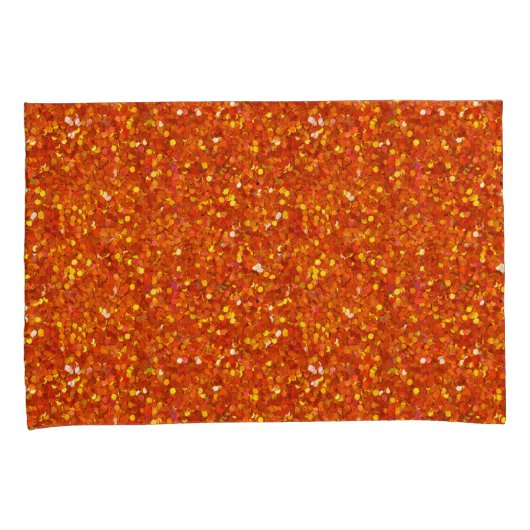 Housse D'oreillers Sinopia Orange Parties scintillant (devant-Droit)