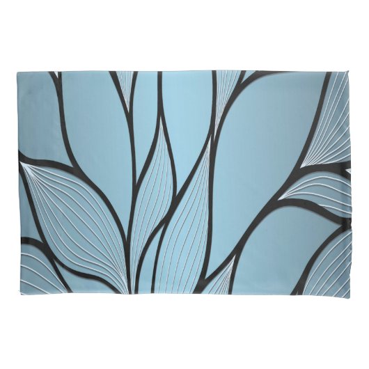 Housse D'oreillers Sky Blue Hues Creative Leave Motif (devant)