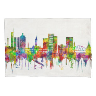 Housse D'oreillers Skyline écossaise de Glasgow