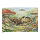 Housse D'oreillers Sleeping Toad and Mushrooms Pillowcase Set  (devant-Droit)