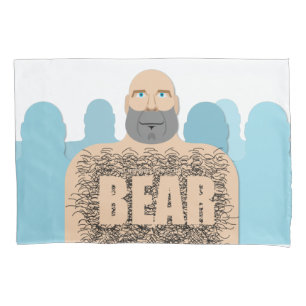 Housse D'oreillers SlipperyJoe's poilu corps ours homme corps unshave