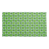 Housse D'oreillers SlipperyJoe's Saint-Patrick quatre feuilles de trè (Dos)