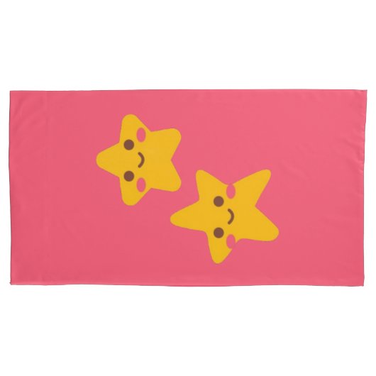 Housse D'oreillers Smiling Stars Pillowcase (devant-gauche)