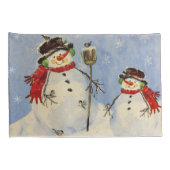 Housse D'oreillers Snowman et son (Dos-Droit)