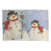 Housse D'oreillers Snowman et son (devant-gauche)