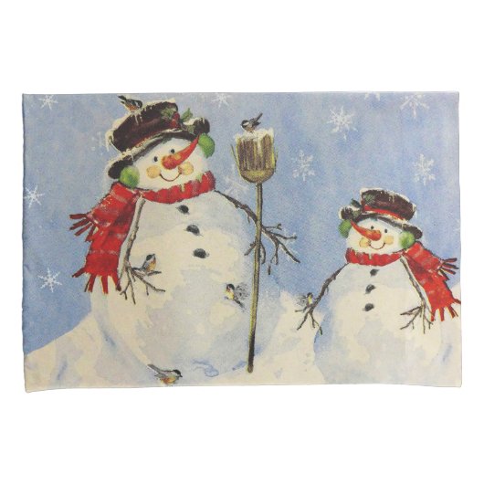 Housse D'oreillers Snowman et son (devant-Droit)