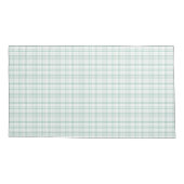 Housse D'oreillers Soft Pastel Mint Plaid King (Dos)