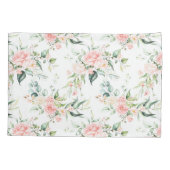 Housse D'oreillers Soft Pastel Rose Rose Flower Motif (Dos)