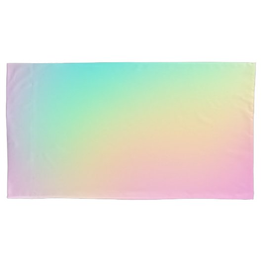 Housse D'oreillers Soft Prismatic Pastel Arc-en-ciel Dégradé (devant-gauche)