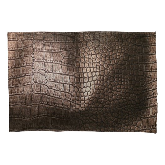 Housse D'oreillers Soirée Luxe : Cuir Texturé Sophistication (devant)