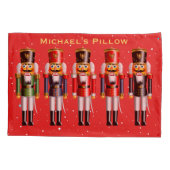 Housse D'oreillers Soldats de jouet de casse-noix de Noël (Dos)