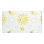 Housse D'oreillers Soleil Et Lune (Dos)