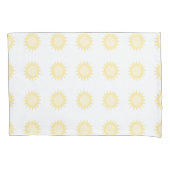 Housse D'oreillers Soleil jaune or (devant-gauche)