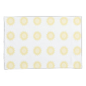 Housse D'oreillers Soleil jaune or (devant-Droit)