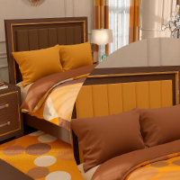 Solide Brown et solide orange