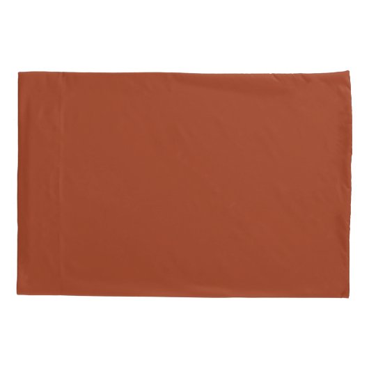 Housse D'oreillers Solide Burnt Orange (Dos)
