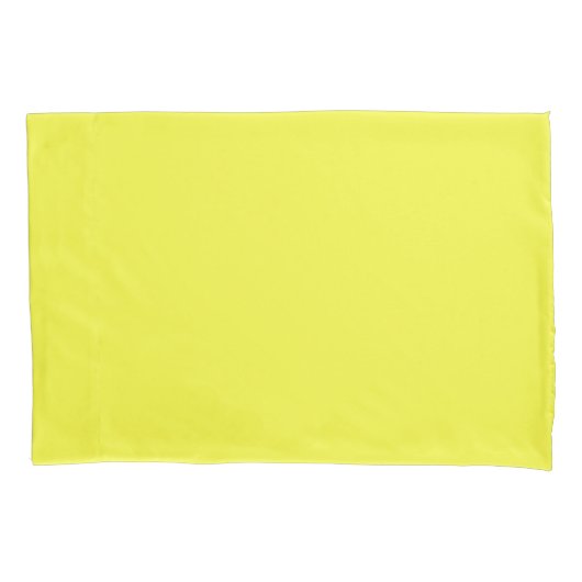 Housse D'oreillers Solide clair jaune clair (devant)