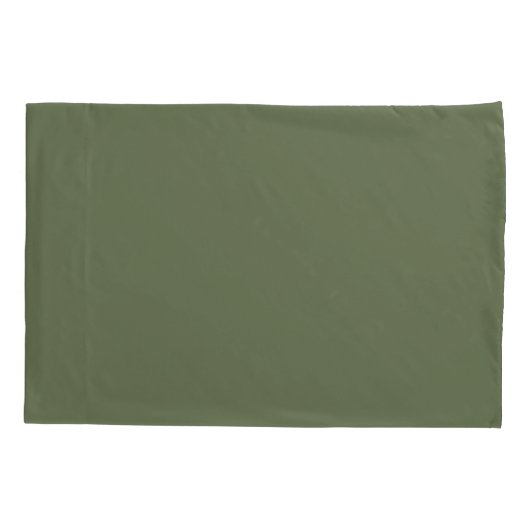 Housse D'oreillers Solide vert foncé intemporel (Dos-gauche)