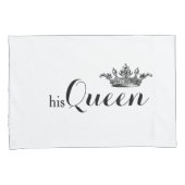 Housse D'oreillers "Son Roi, Sa Reine" Jeu De Pillowcase V2 (devant-Droit)