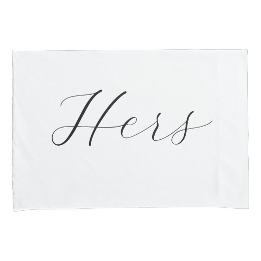 Housse D'oreillers Son, Son Élégant Script Romantique (devant-Droit)