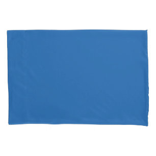 Housse D'oreillers Sonic Blue Solid Color Print, Jewel Tone Colonnes
