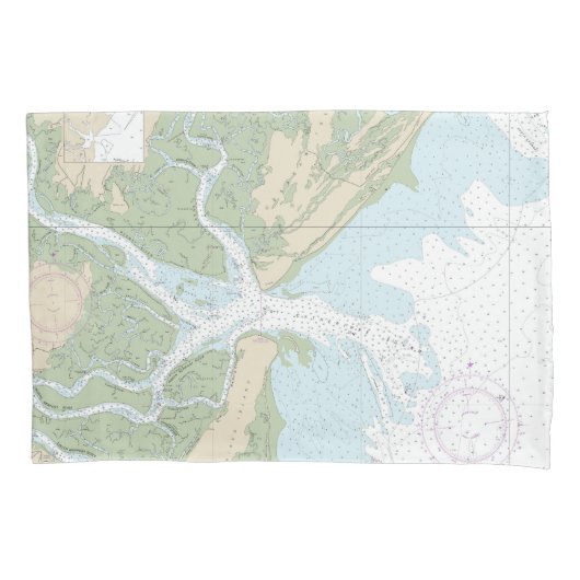 Housse D'oreillers Sons Ossabaw et St Catherines Graphique 11511 (devant)