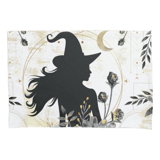 Housse D'oreillers Sorcière contemporaine d'Halloween 3 (devant-gauche)