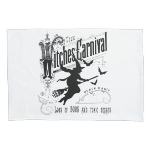 Housse D'oreillers Sorcière vintage de Halloween