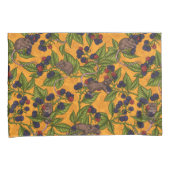 Housse D'oreillers Souris et mûres sur jaune (devant-Droit)