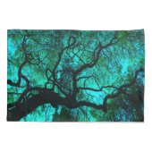 Housse D'oreillers Sous l'arbre - Turquoise (Dos)