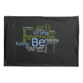 Housse D'oreillers SOYEZ vous-même nuage inspiré de mot (Dos)