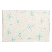 Housse D'oreillers Space Age Turquoise Starburst Pillowcase (Dos)