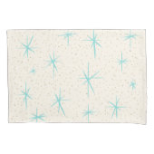 Housse D'oreillers Space Age Turquoise Starburst Pillowcase (devant)