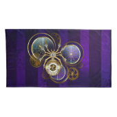 Housse D'oreillers Spider Steampunk sur Arrière - plan pourpre (Dos-Droit)