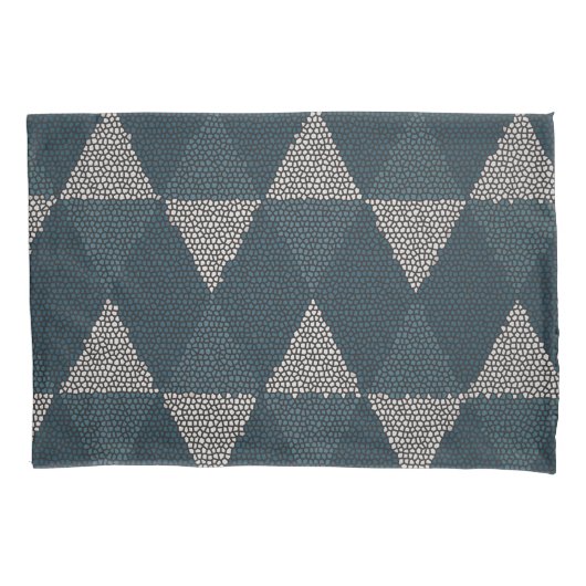 Housse D'oreillers Stained Glass Blue Diamond (devant)