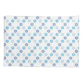 Housse D'oreillers Star de David Blue et White Holiday (Dos)