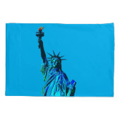 Housse D'oreillers Statue bleue de Lady Liberty (Dos)