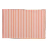 Housse D'oreillers Stripes Modern Coral Peach Minimalist Elegance (Dos)