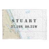 Housse D'oreillers Stuart FL Authentic Graphique Nautique ⚓ 🌊 (devant)