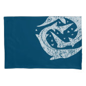 HOUSSE D'OREILLERS STURGEON STURGEON WOODCUT ART (devant)