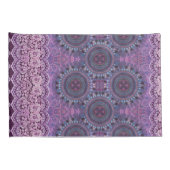 Housse D'oreillers Style Boho pourpre (Dos-Droit)