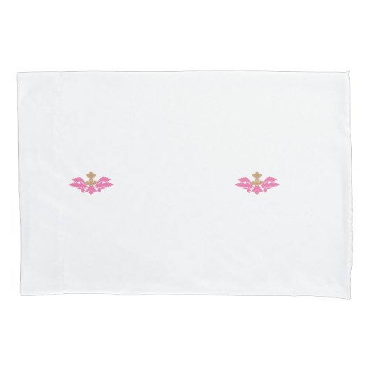 Housse D'oreillers Style Décor, Rose Chaud, Laiton Antique (devant)