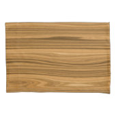 Housse D'oreillers Style en bois élégant de grain (devant-gauche)